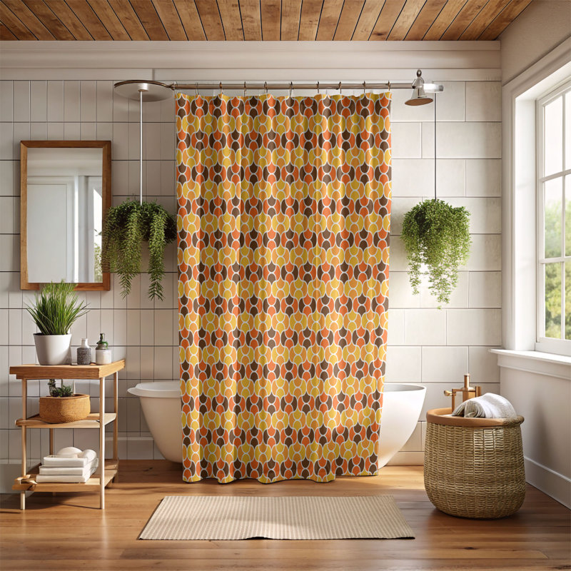 Moonlit Glow - Premium Shower Curtain, 74"H x 71"W