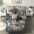 Luxury Navy Cotton Bedding Set, Modern Comforter For Home