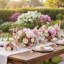Dining plate,for Dinner Plates,Chargers for Wedding, Party Easter Table Settings(Pink)