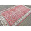 Tapis rouge turc rétro avec un design oriental traditionnel fait à la main pour un décor de salon élégant