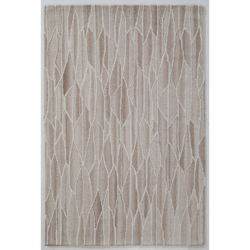 Tapis en laine touffeté à la main, Rectangle 7 pi 6 po x 9 pi 6 po