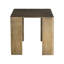 Modern Eclipse Bronze Black Nickel Textured Compact Accent End Table