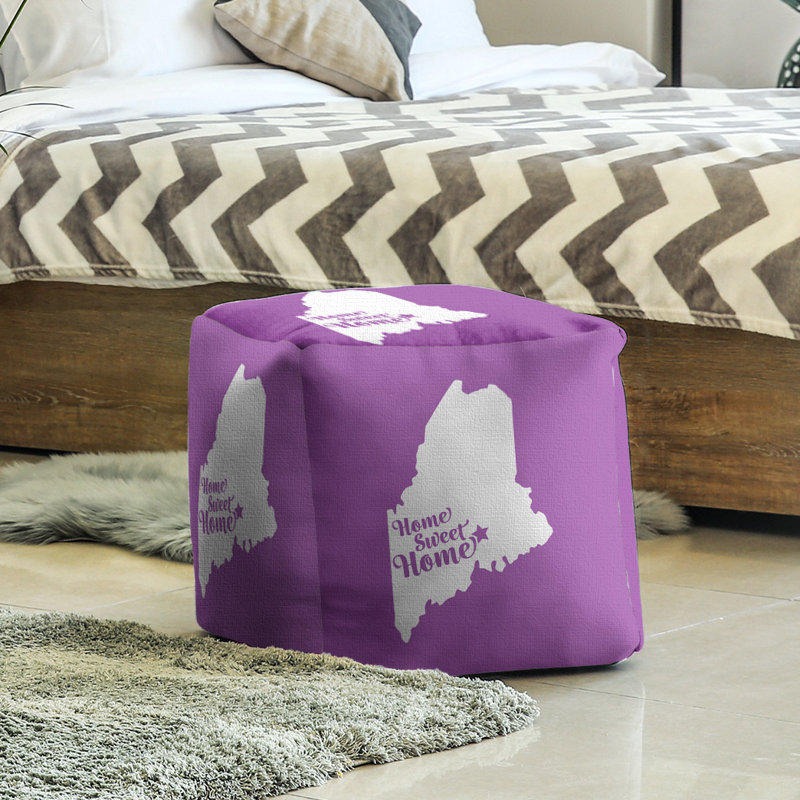 Repose-pieds à cubes bangor the home, Violet