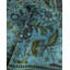 Tapis bleu noué à la main de conception unique Holsworth - bleu