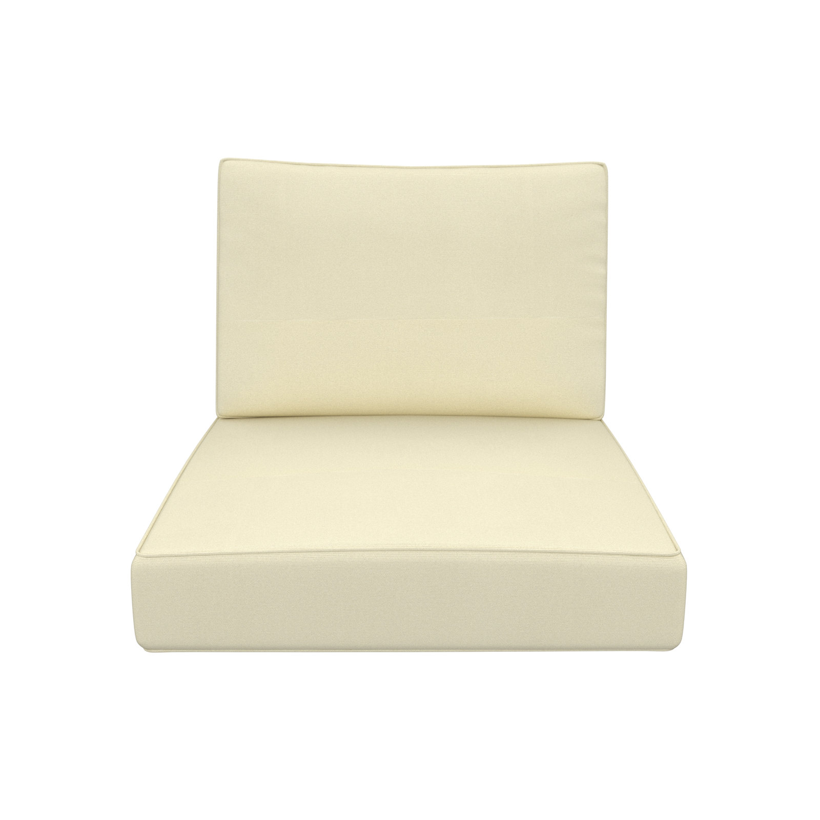 Lani 25" Sunbrella® Seat and Back Cushion, Canvas Canvas Sunbrella® Canvas