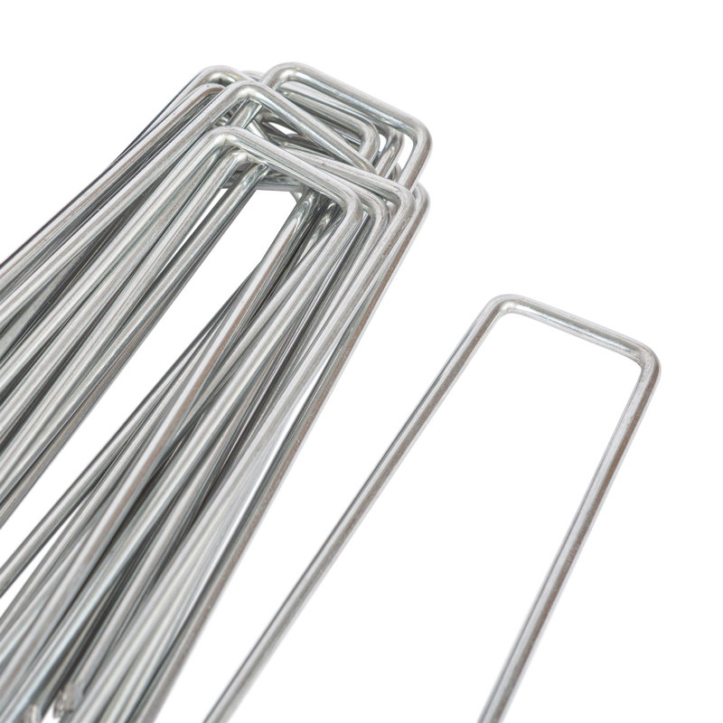 Harbour Housewares 40x Weed Membrane Pegs - 6"/150mm - 4mm Thick