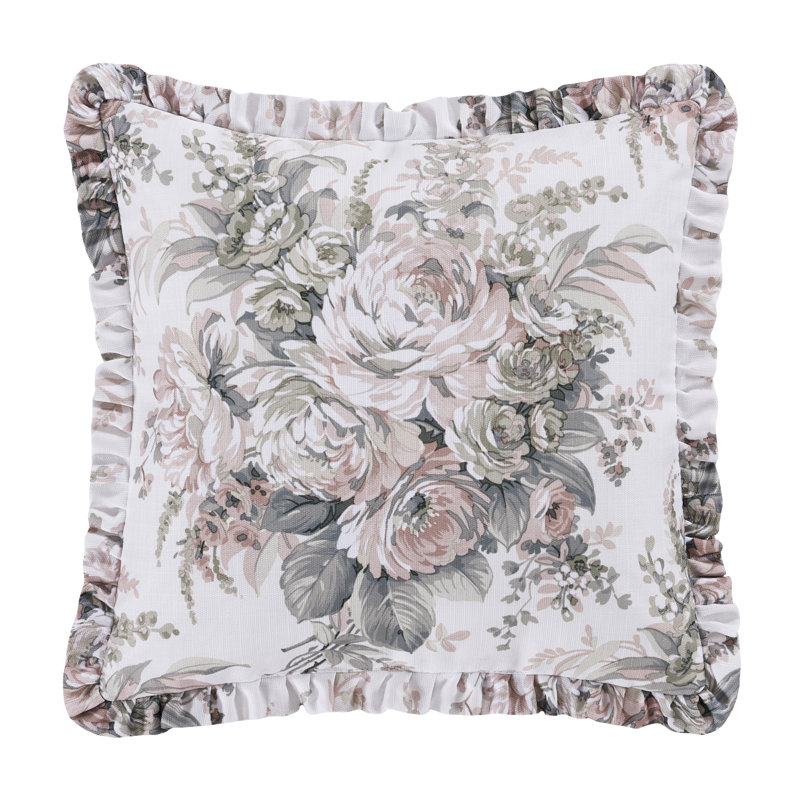 Coussin Estelle, Blanc / Minéral