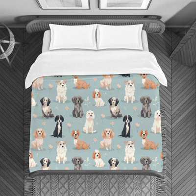 Whimsical Dog Duvet Cover