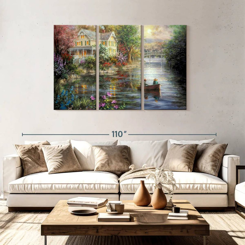 Lilie The Evening Reflections, 48" H x 74" W
