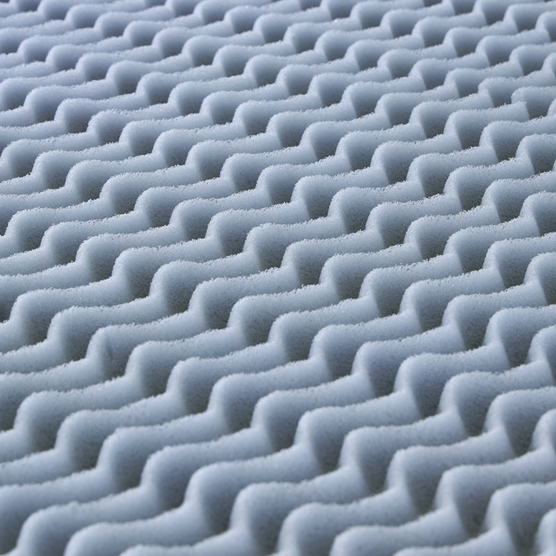 Comfort Tech 2” Convoluted Mattress Topper Featuring Tranquillity Foam, Twin