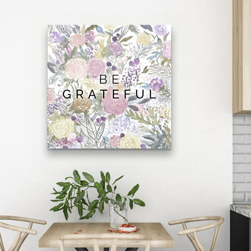 Be grateful - 32"x32" art on canvas