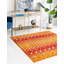 Tapis orange / rouge en polypropylène tissé à la machine Briehn-1615428844