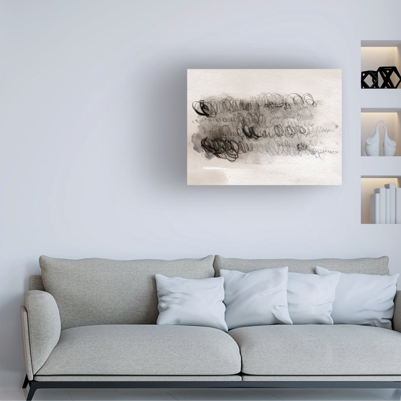 Jennifer Paxton Parker, «Scribble Abstracts I», art sur toile, H 35 po x l 47 po