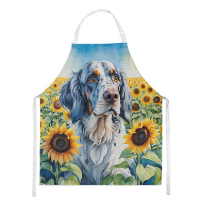 Tablier Setter anglais en tournesols