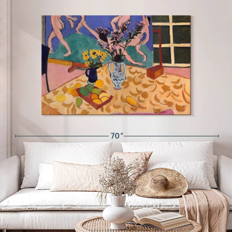 Harnek Still Life With The Dance, H 34 po x l 51 po