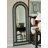 French-Style Vintage Agate Wicker Reclining Full-Length Mirror