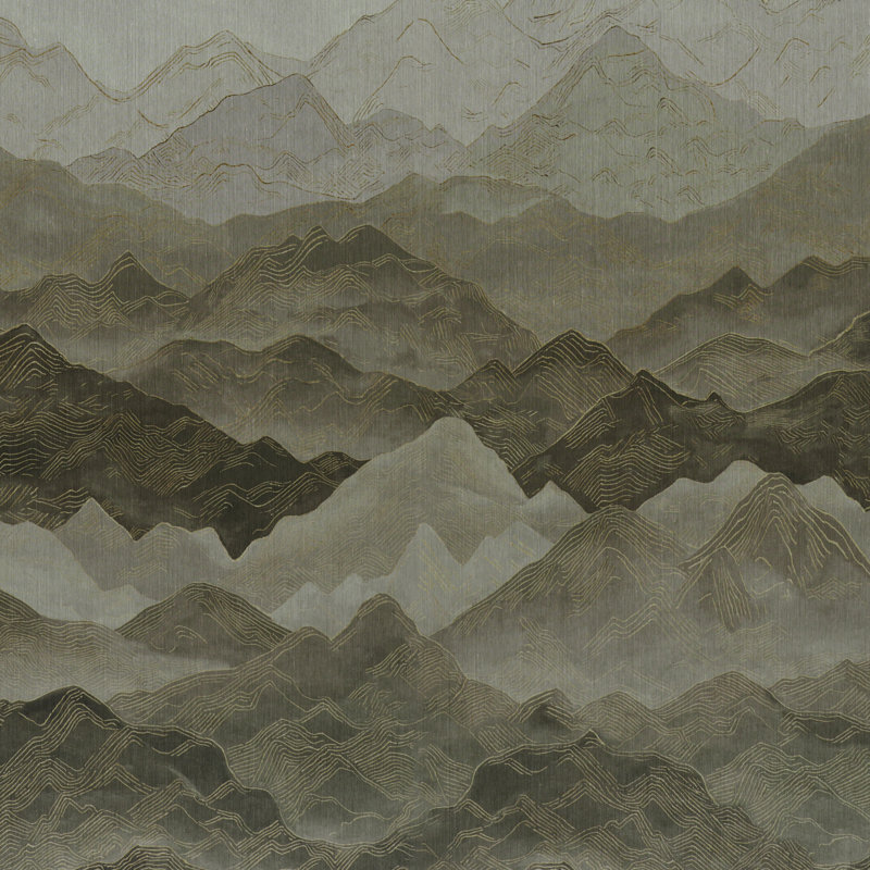 Atmospheric Landscape Panel Set, Gray
