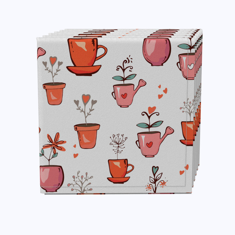 100% Cotton No Pattern Square Napkin