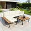 Ensemble de canapé en L avec coussins amovibles et table basse Patio Conversation-98344256