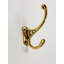 Polished Unlacquered Brass "Double" Wall Hook