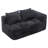 Minimalist modular sofa in premium wrinkle-resistant display fabric with ergonomic design-81737650