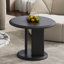 Table basse en marbre clair et moderne-106920625