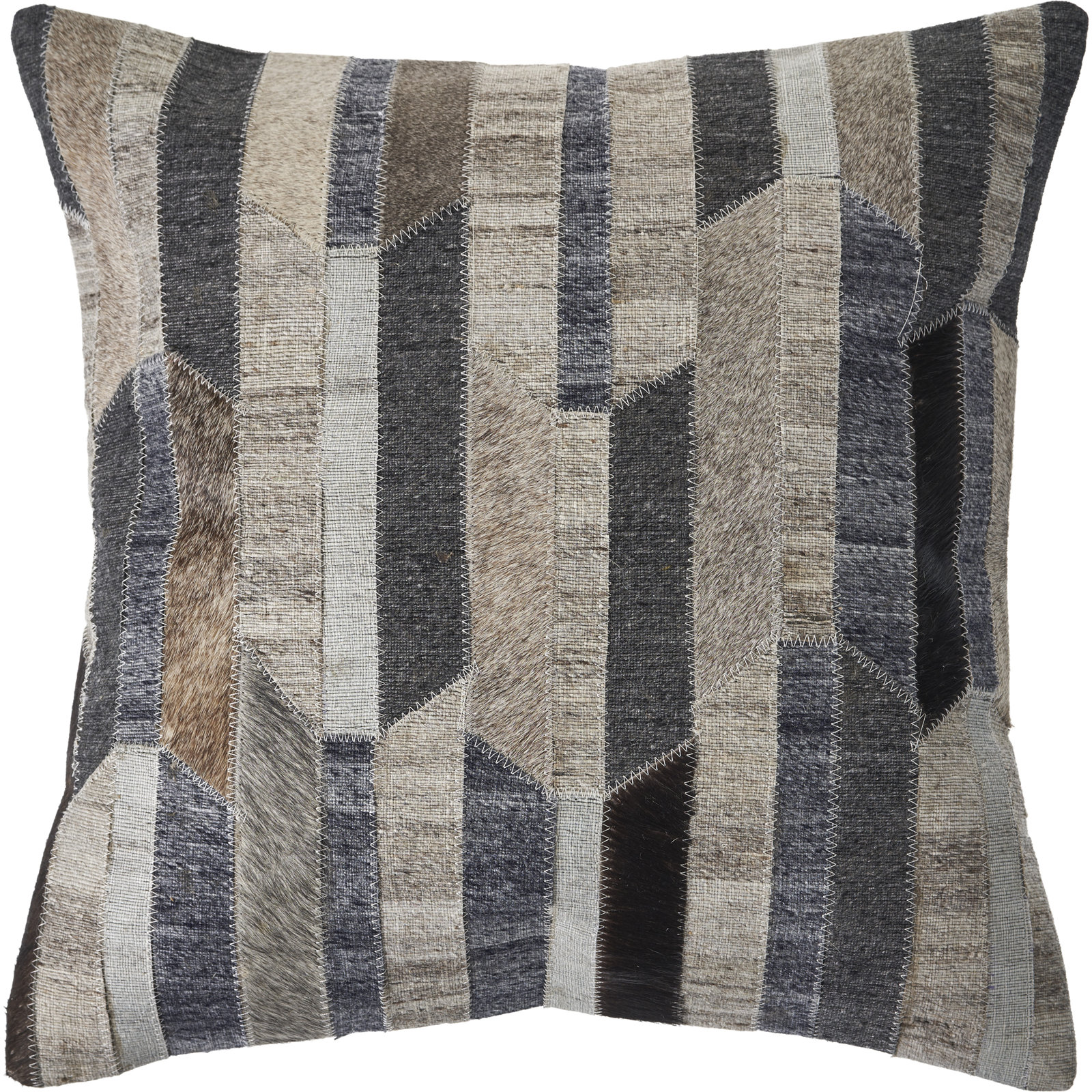 Thais 20" x 20" Wool Pillow Cover, Pillow Cover Only - No Insert, Multicolor