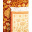Tapis de couloir unique en laine orange, rouge et crème de 3 pi 1 po x 13 pi 4 po Mogul