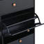 Armoire à chaussures 4 tiroirs, noire, pratique et fonctionnelle pour l'entrée-1606021565