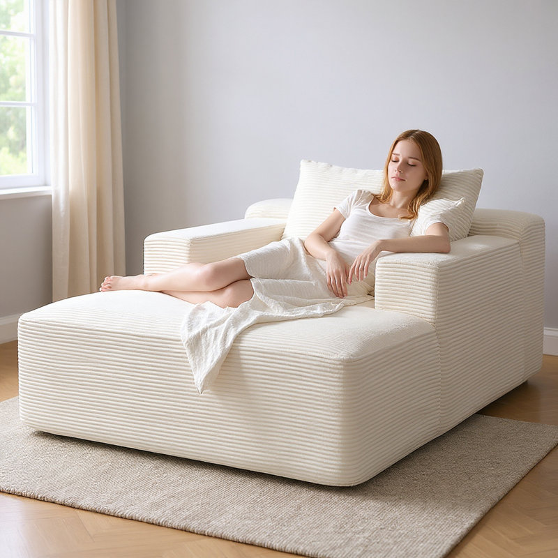 Méridienne convertible d'intérieur, Beige