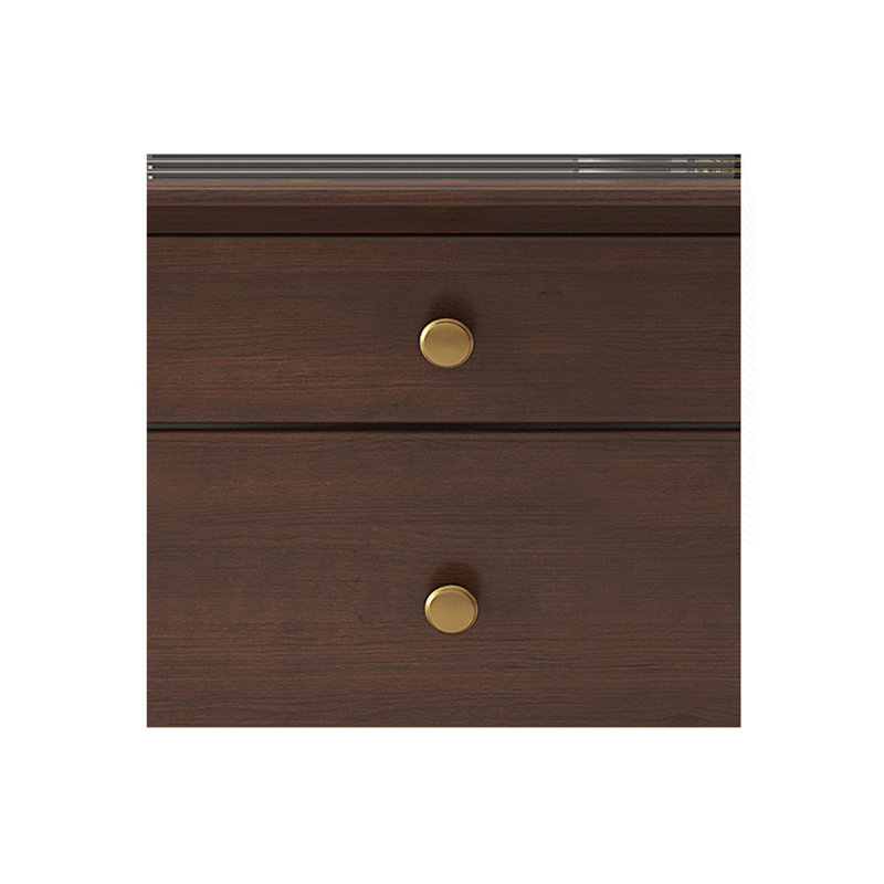 Table basse de style rétro, Brun foncé
