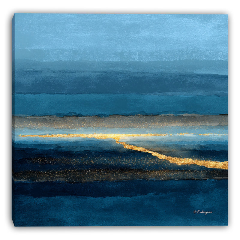 Toile tendue Golden Horizon, H 30 po x l 30 po
