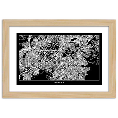 Plan Of The City Of Athens - Single Picture Frame Print