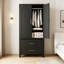 Garde-robe avec 2 tiroirs et tringle