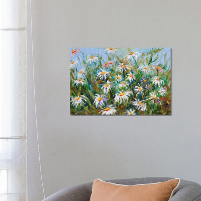 Daisies and Wildflowers 1 Piece Wrapped Canvas Painting