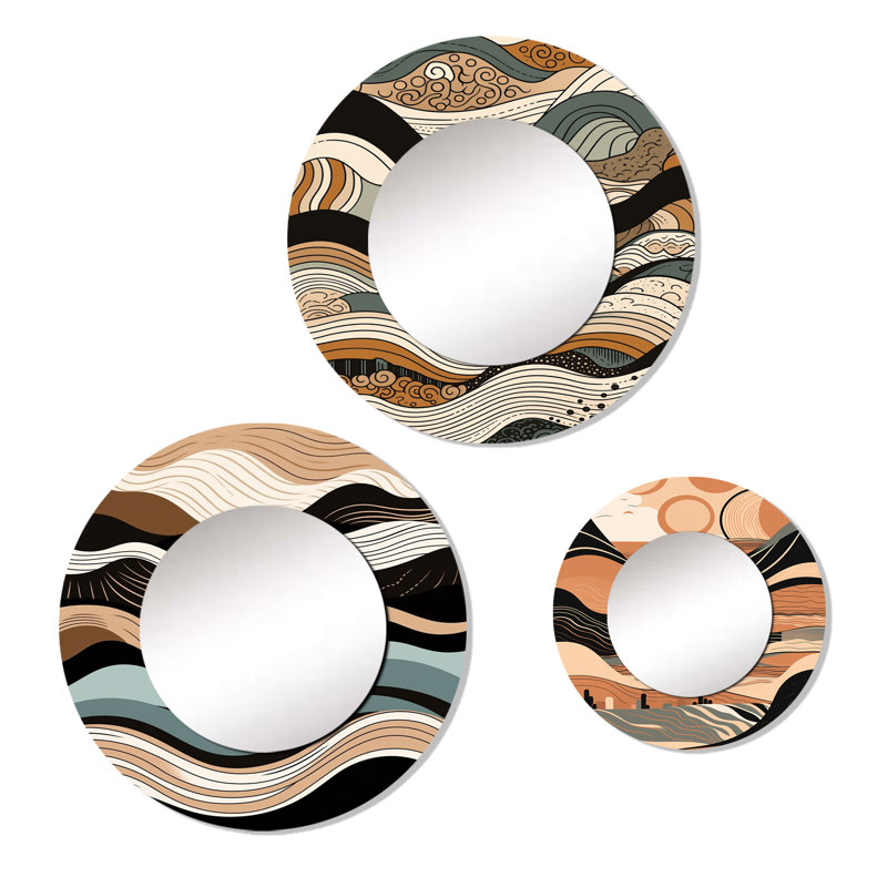 Penticton Metal Round Mirror