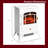 Pensa 22" Freestanding Electric Fireplace Heater Stove W/ Realistic LED Flames Overheat Protection 750W/1500W 16.25" X 11" X 21.5"-1535392196