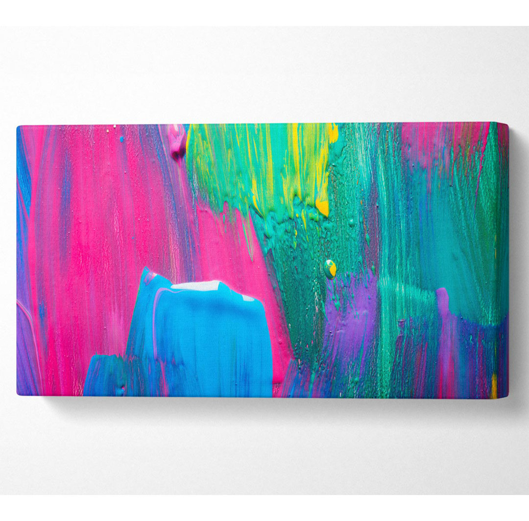 Bold Paint Strokes - Kunstdrucke auf Leinwand - Wrapped Canvas