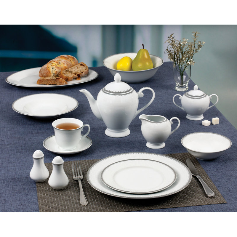 Service de table 57 pièces, service pour 8 Lorren Home Trends, Argent