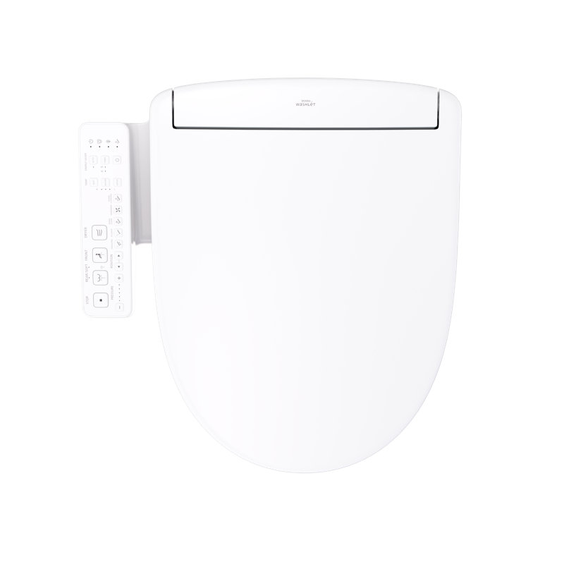 TOTO® WASHLET® S2 Electronic Bidet Toilet Seat with Instantaneous Water Heating, PREMIST and EWATER+ Wand Cleaning, Elongated, Cotton White - SW3346#01