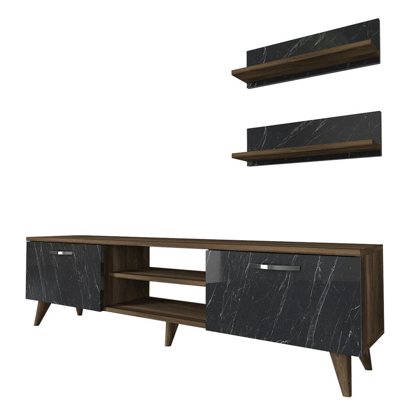 Mcphearson TV Stand for TVs up to 65", Walnut