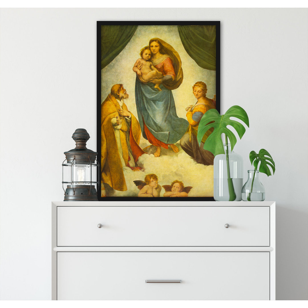 Gerahmtes Poster Sistine Madonna