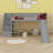 Loft Bed With Stairway And Slide-1192499540