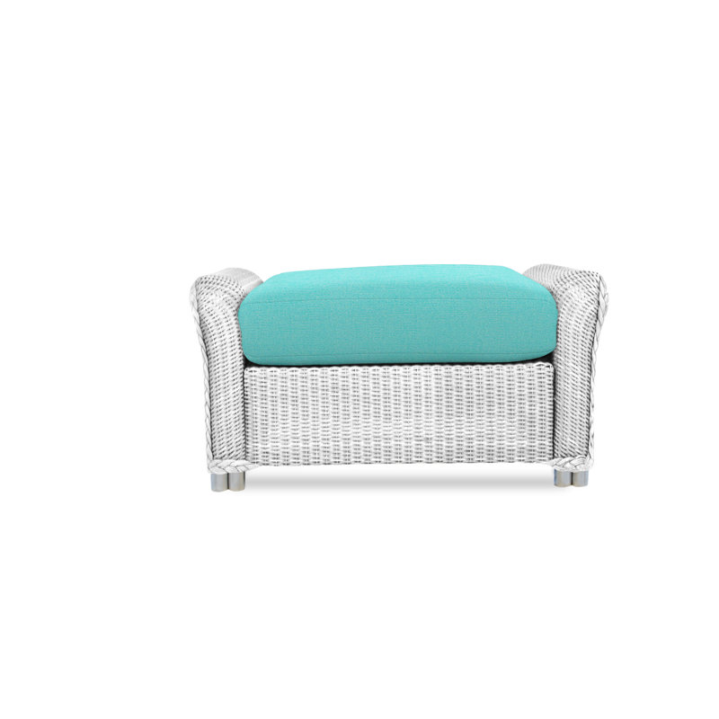 Reflections Outdoor Ottoman, Charlotte Sparrow, White