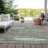 Machine Washable Indoor/Outdoor Cinead ACN1665 Olive Rug-104386895