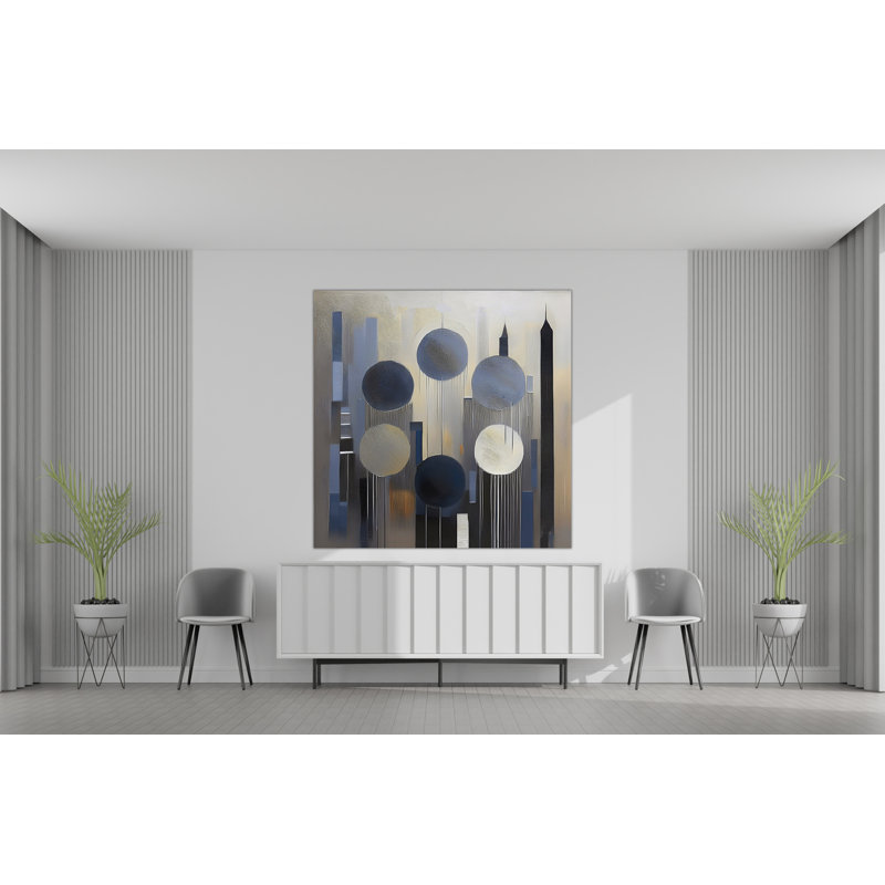 Moving Around Town, 24" H x 24" W