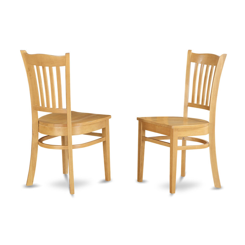Alingtons Four Leg Dining Set, 5 Pieces: Table, 2 Benches, 2 Chairs, Oak