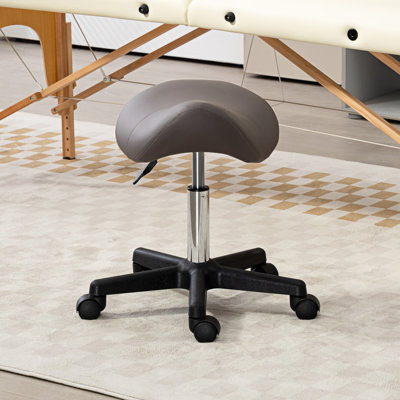 Chasie Adjustable Height Lab Stool with Removable Casters/Wheels