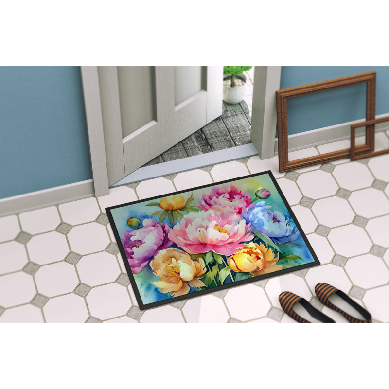 Tapis de porte d'extérieur antidérapant Lenna, L 24 po x L 36 po