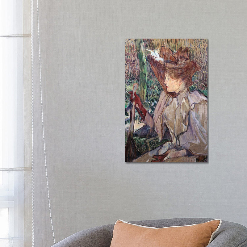 Honorine Platzer, 1891 by Henri De Toulouse-Lautrec - No Frame Gallery-Wrapped Canvas Giclée on Canvas